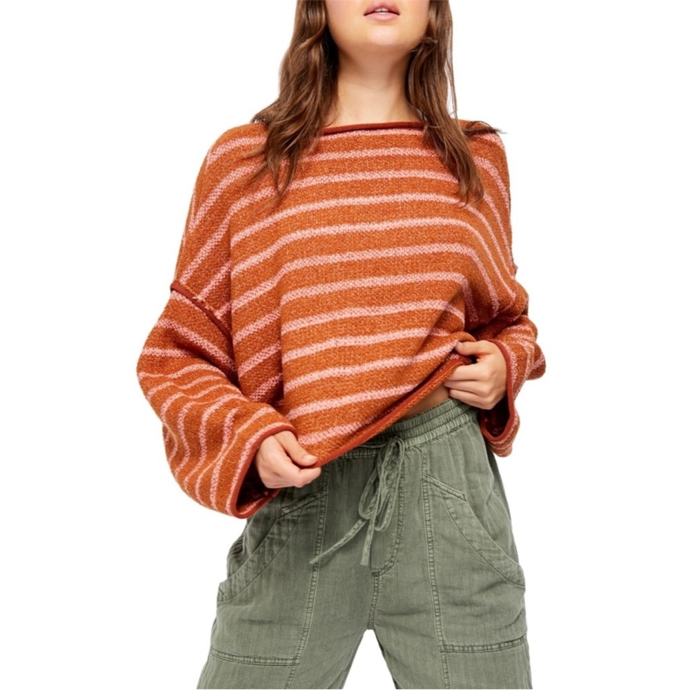 Free People Bardot Drop Shoulder Sweater